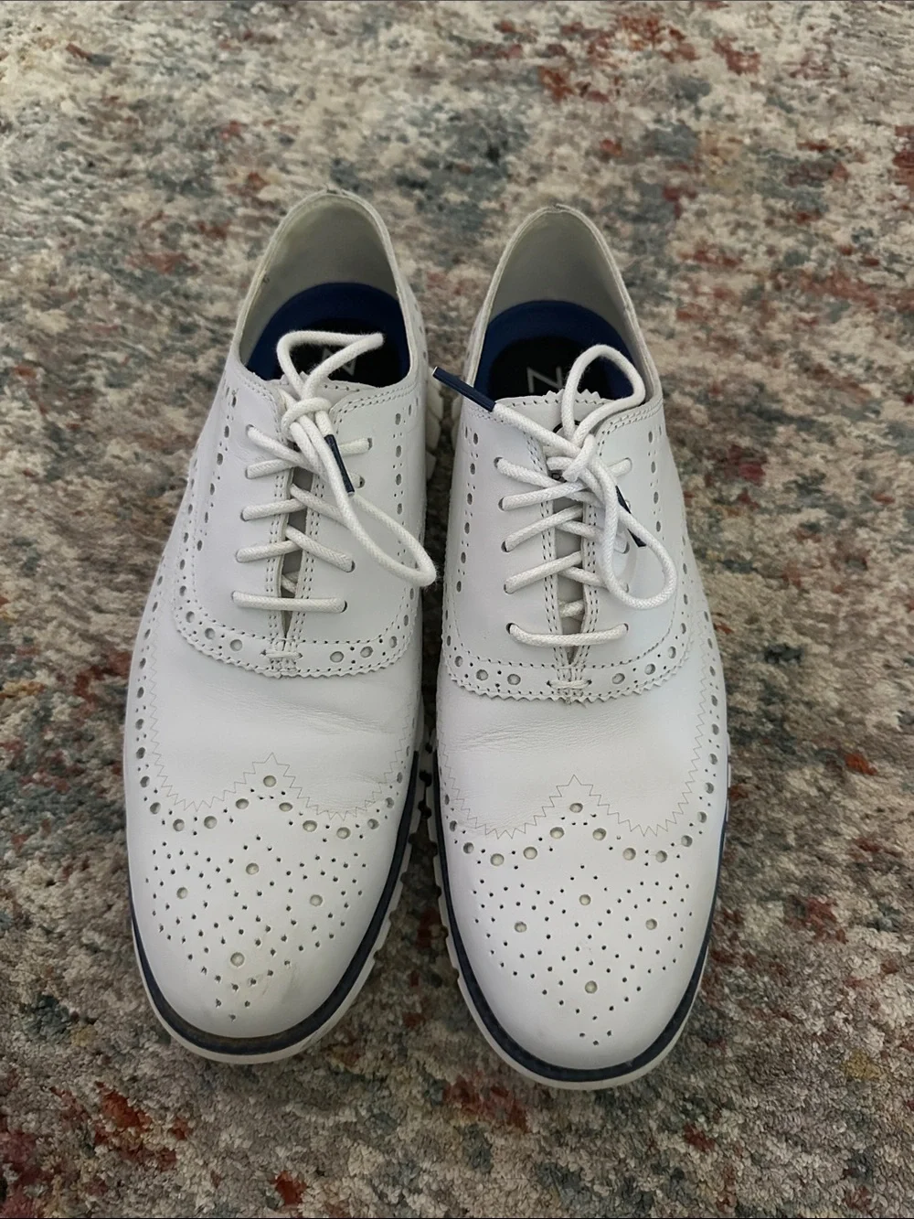 Cole Haan White Men’s Wingtip Oxford Sneakers